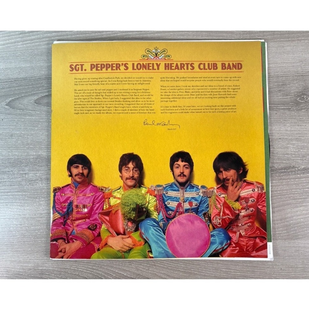 The Beatles Sgt Peppers Lonely Hearts Club Band Vinyl LP 2017 Parlophon